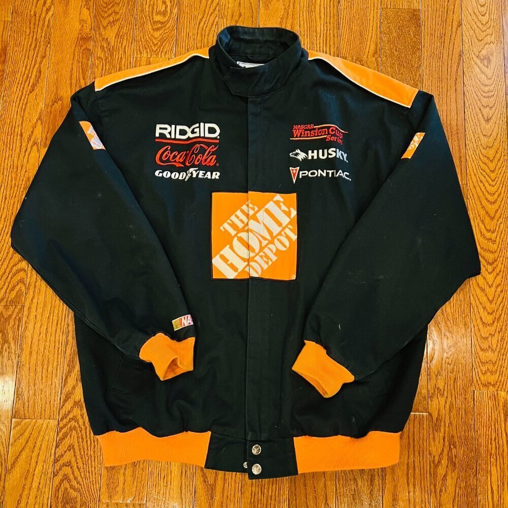Vintage Chase Authentics Home Depot Nascar Jacket Men;s Size XL